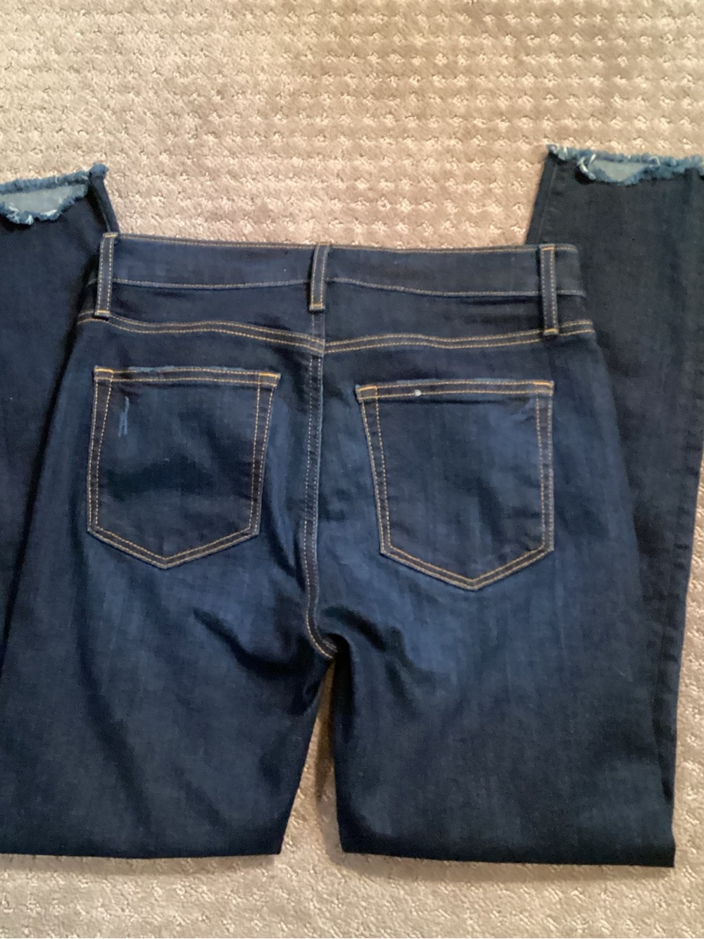 LOFT Indigo Modern Skinny Jeans with Subtle Whiskering,10”rise, sz27/4 - Picture 2 of 11